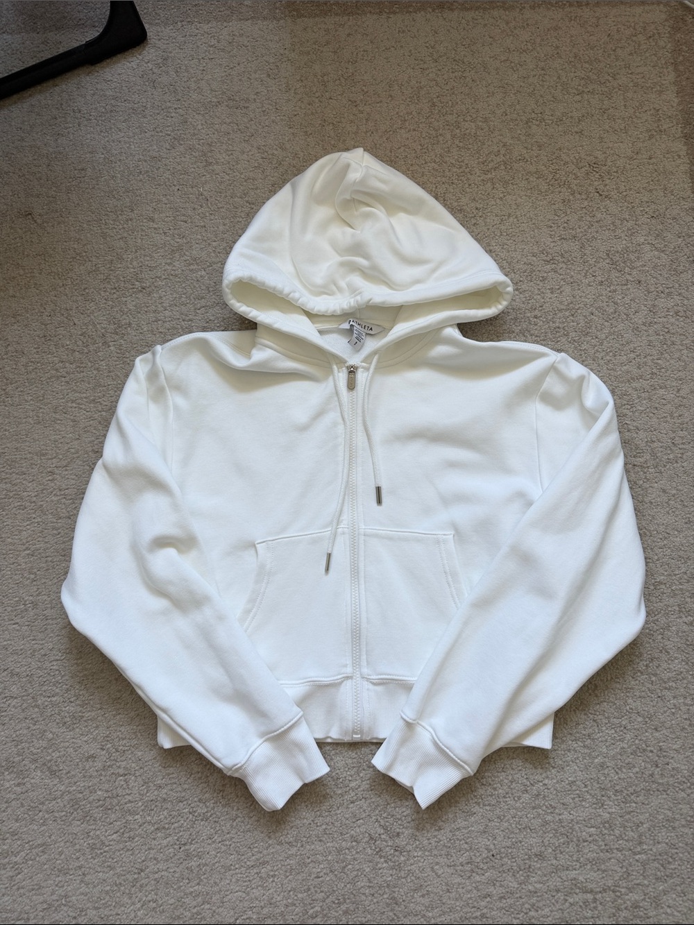 Athleta Heavyweight Terry Full Zip Sweatshirt, size S, EUC.